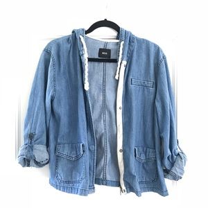 Urban Outfitters BDG Jean Chambray hooded jacket L